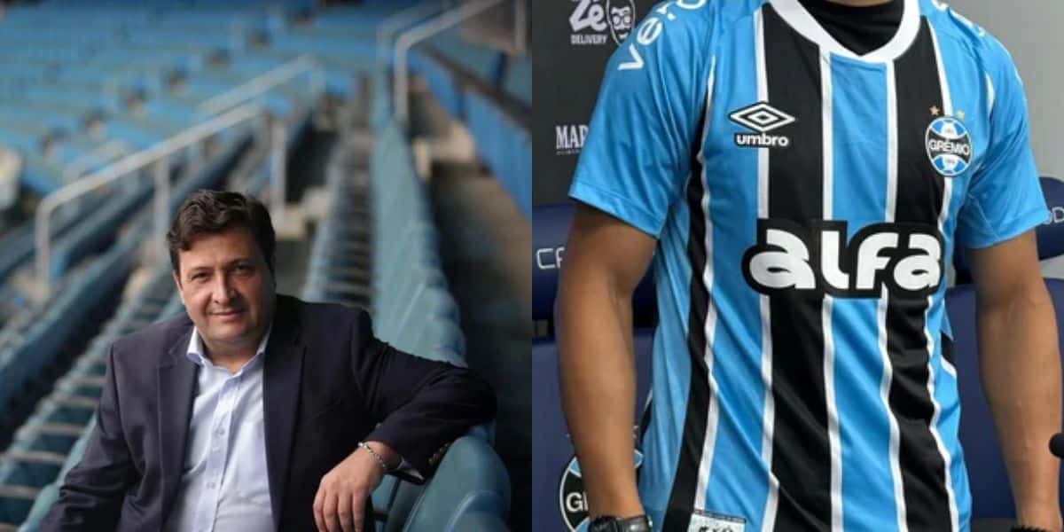 Guerra crava sobre reforço de R$24M ao Grêmio (Reprodução: Montagem TV Foco)