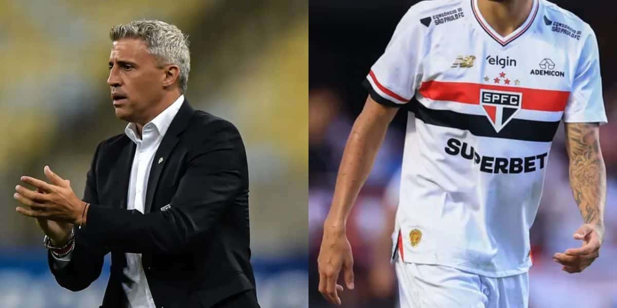 Crespo pode dar adeus a craque do São Paulo (Reprodução: Montagem TV Foco)