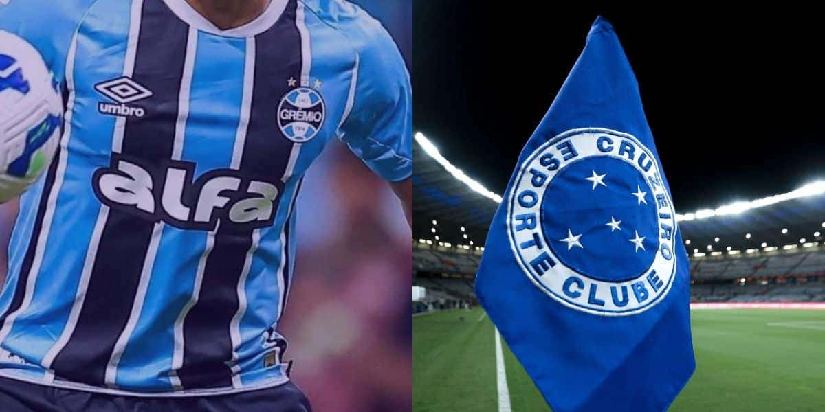 Craque do Grêmio pode virar reforço ao Cruzeiro (Reprodução: Montagem TV Foco)