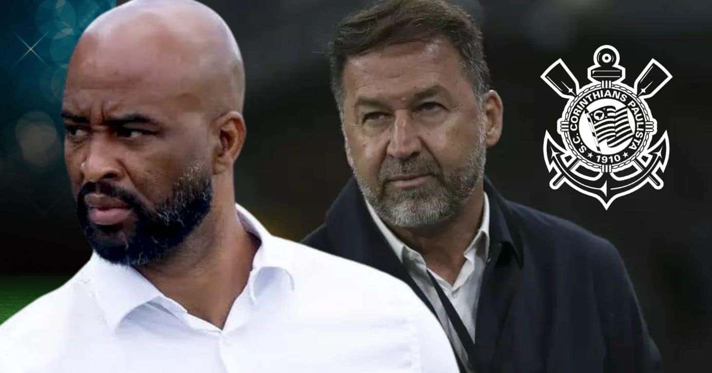 Fabinho Soldado e Augusto Melo (Foto: Reprodução / Corinthians / Montagem TV Foco)