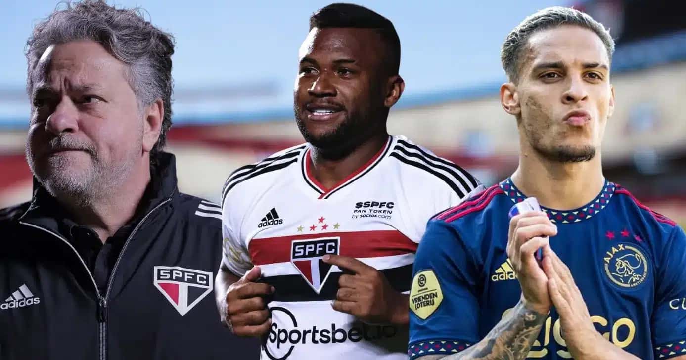 Julio Casares, Luan e Antony (Foto: Reprodução / São Paulo / Montagem TV Foco)