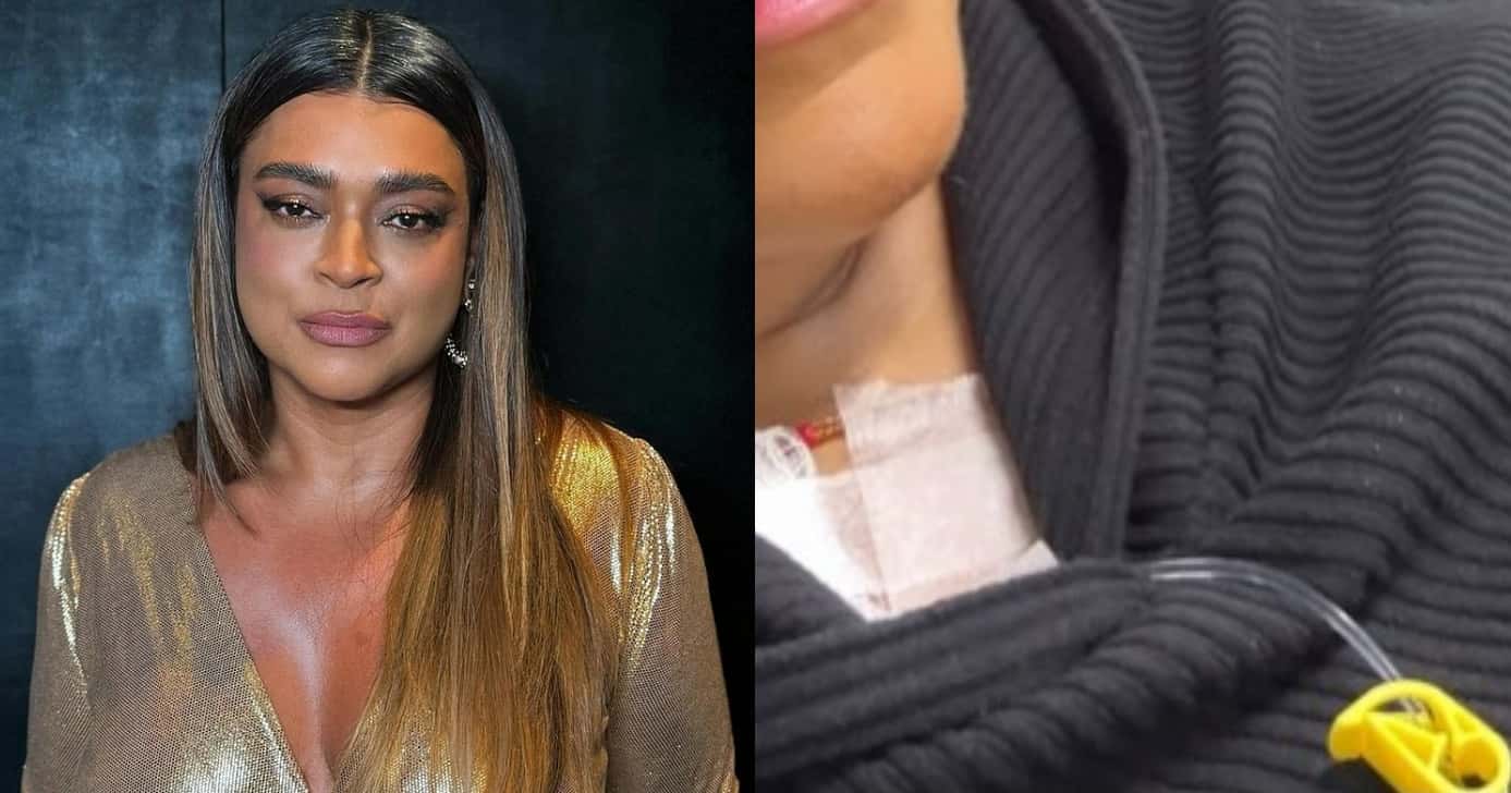 Preta Gil surge em cama de hospital em tratamento de câncer (Foto: Reprodução/Montagem TV Foco)