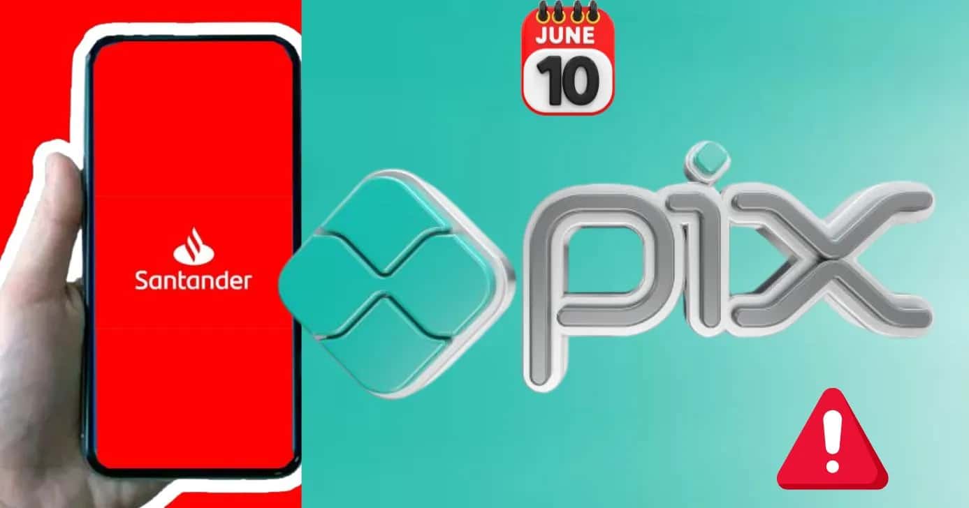 Santander e PIX (Foto: Reprodução / Canva / Montagem TV Foco)