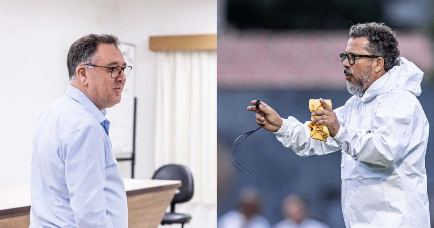 Cleber Xavier peita Teixeira e crava expulsão de joia de R$ 15M no Santos - Montagem / TV Foco