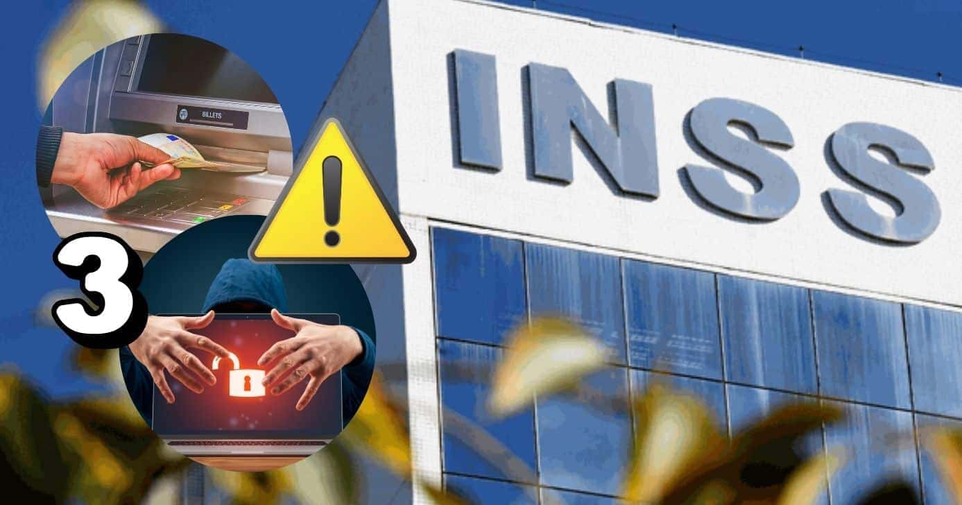 Ilustração de 3 alertas do INSS (Foto: Reprodução / Gov / Montagem TV Foco)