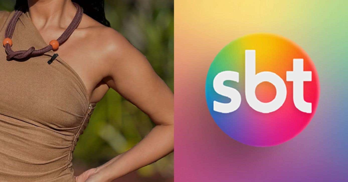 Apresentadora e logo do SBT (Fotos: Reproduções / Instagram / Internet)