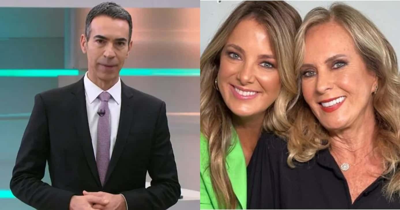 César Tralli expõr tudo que pensa da sogra, Helô: "Todos nós" (Foto: Reprodução/Montagem TV Foco)