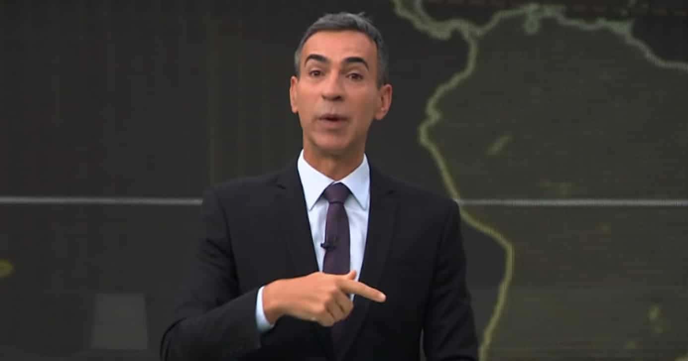 César Tralli no Jornal Hoje (Foto: Reprodução / Globo)