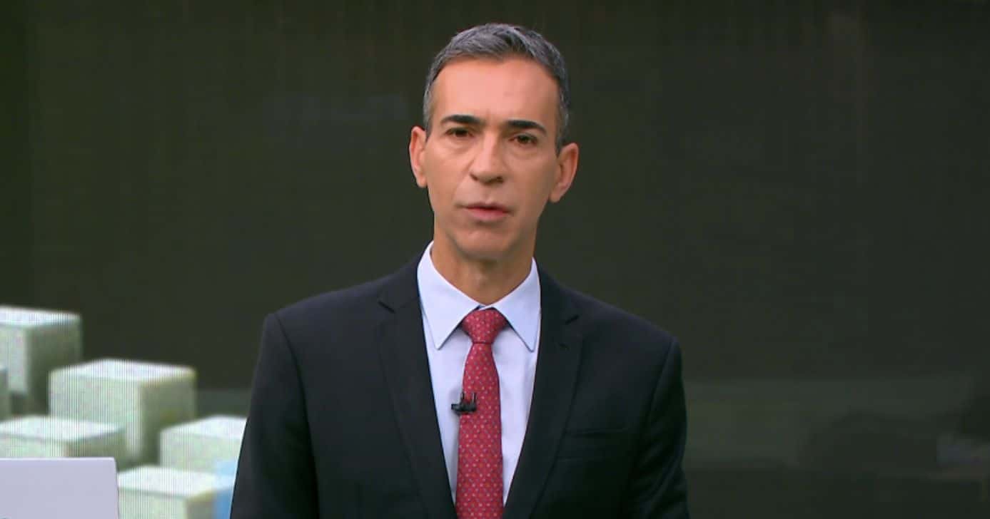 César Tralli no Jornal Hoje (Foto: Reprodução / Globo)