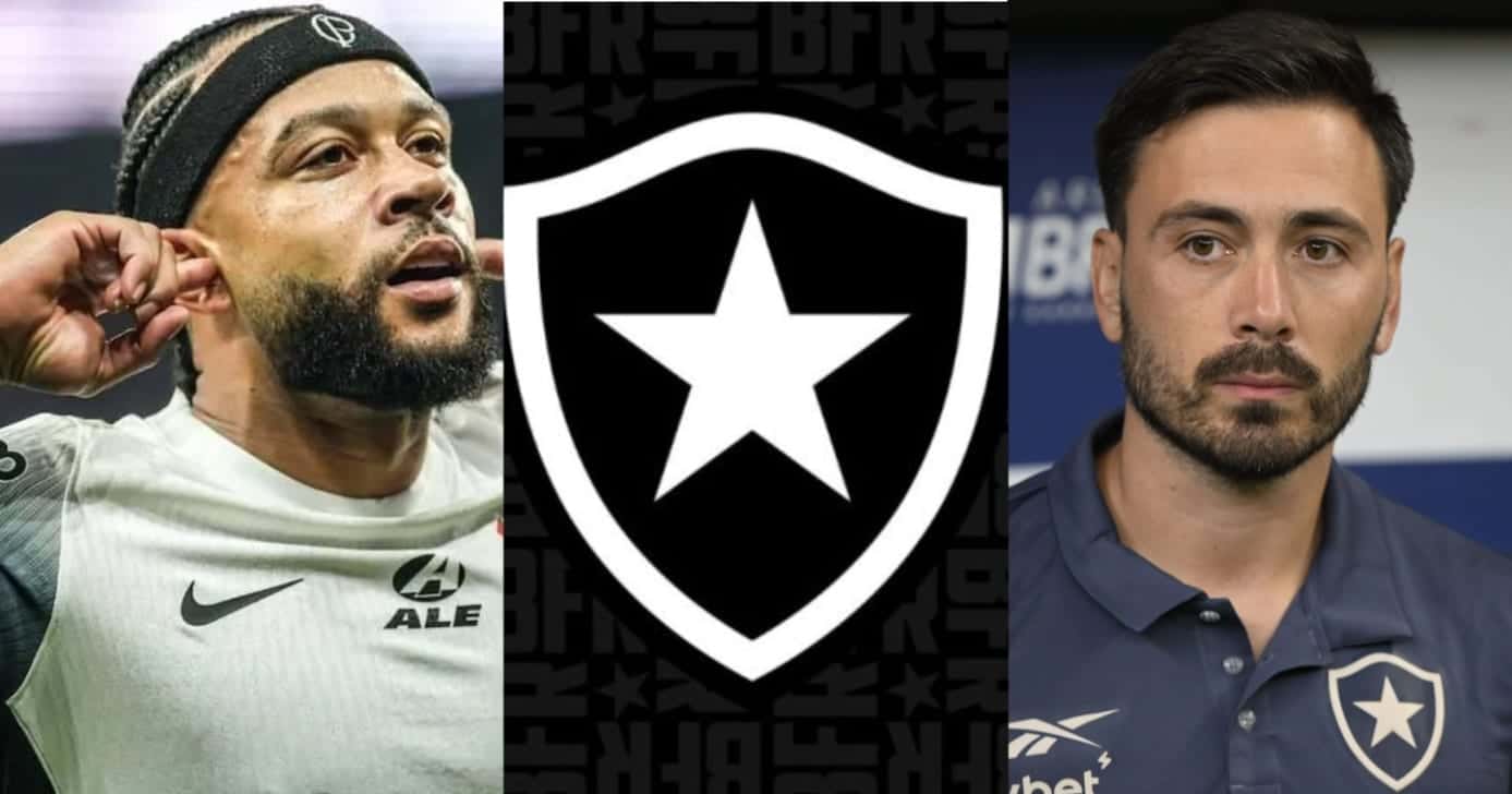 Depay tem adeus no Corinthians e é o novo reforço do Botafogo hoje (25) - Foto: Montagem