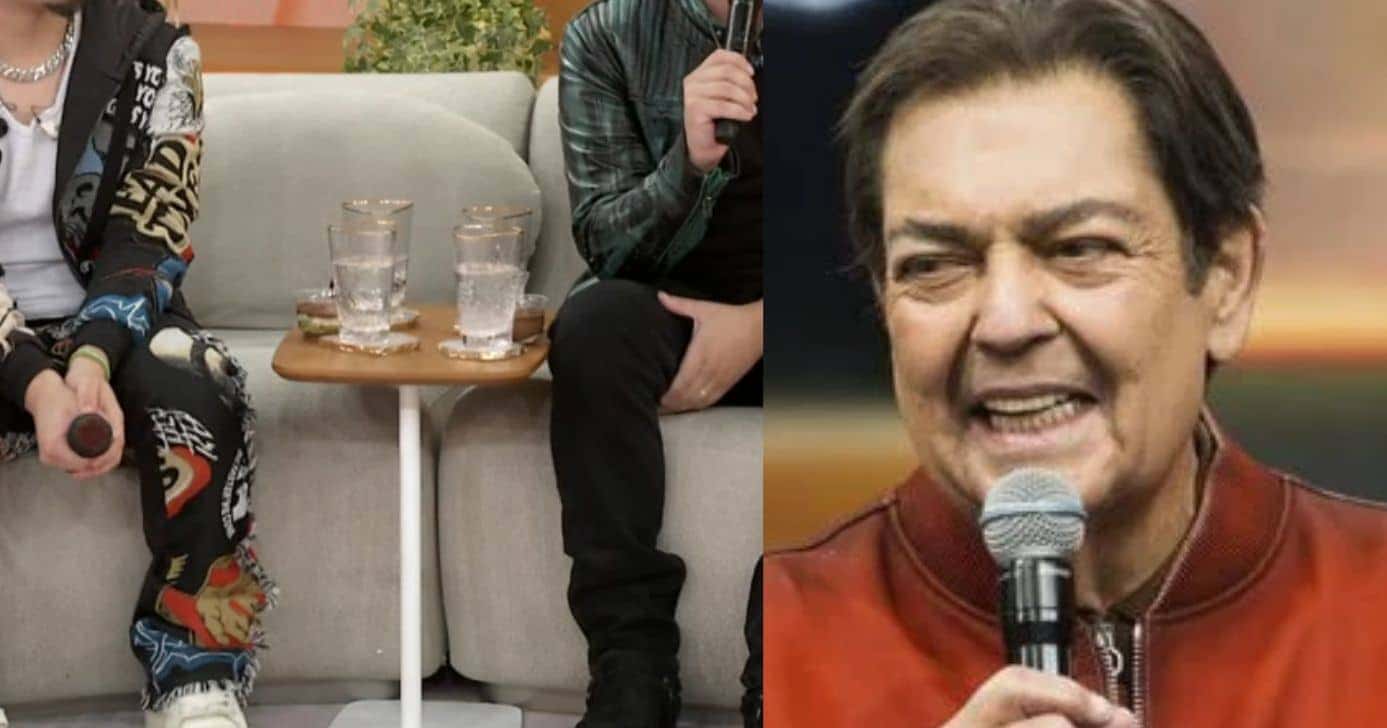 Dupla sertaneja e Faustão (Fotos: Reproduções / Globo / Band)