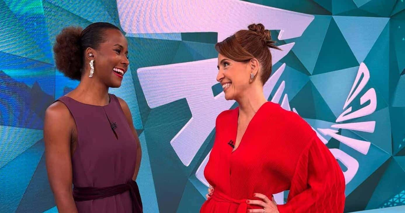 Maju Coutinho e Poliana Abritta no Fantástico (Foto: Reprodução / Instagram)