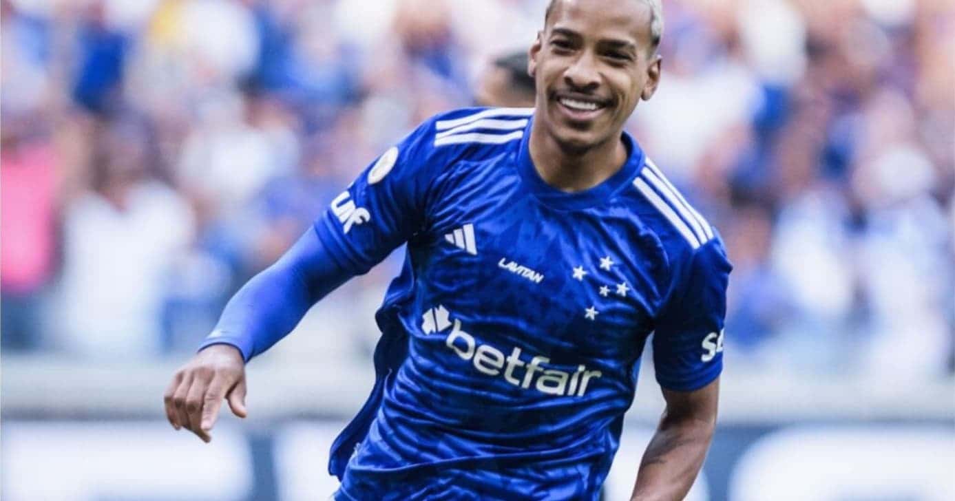 Matheus Pereira pelo Cruzeiro (Foto: Divulgação/Cruzeiro)