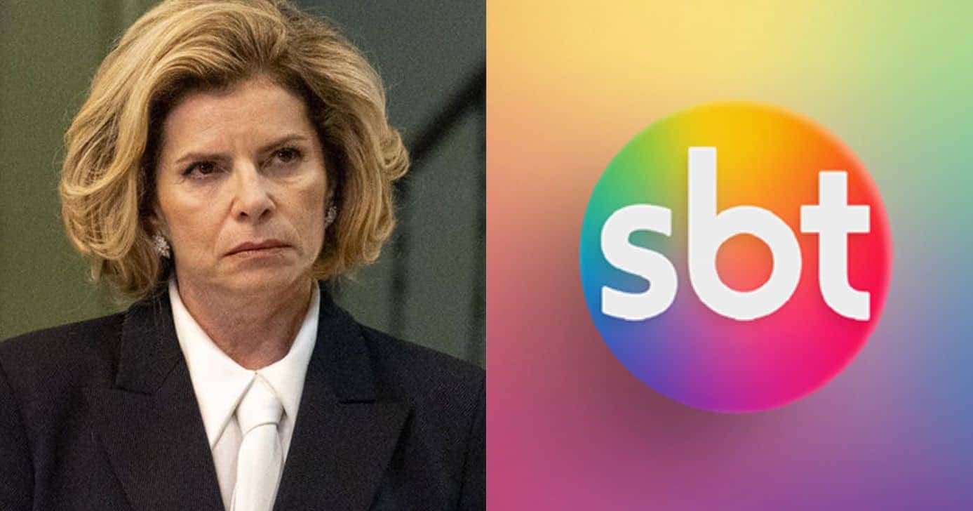Odete em Vale Tudo e logo SBT (Fotos: Reproduções / Globo / Internet)