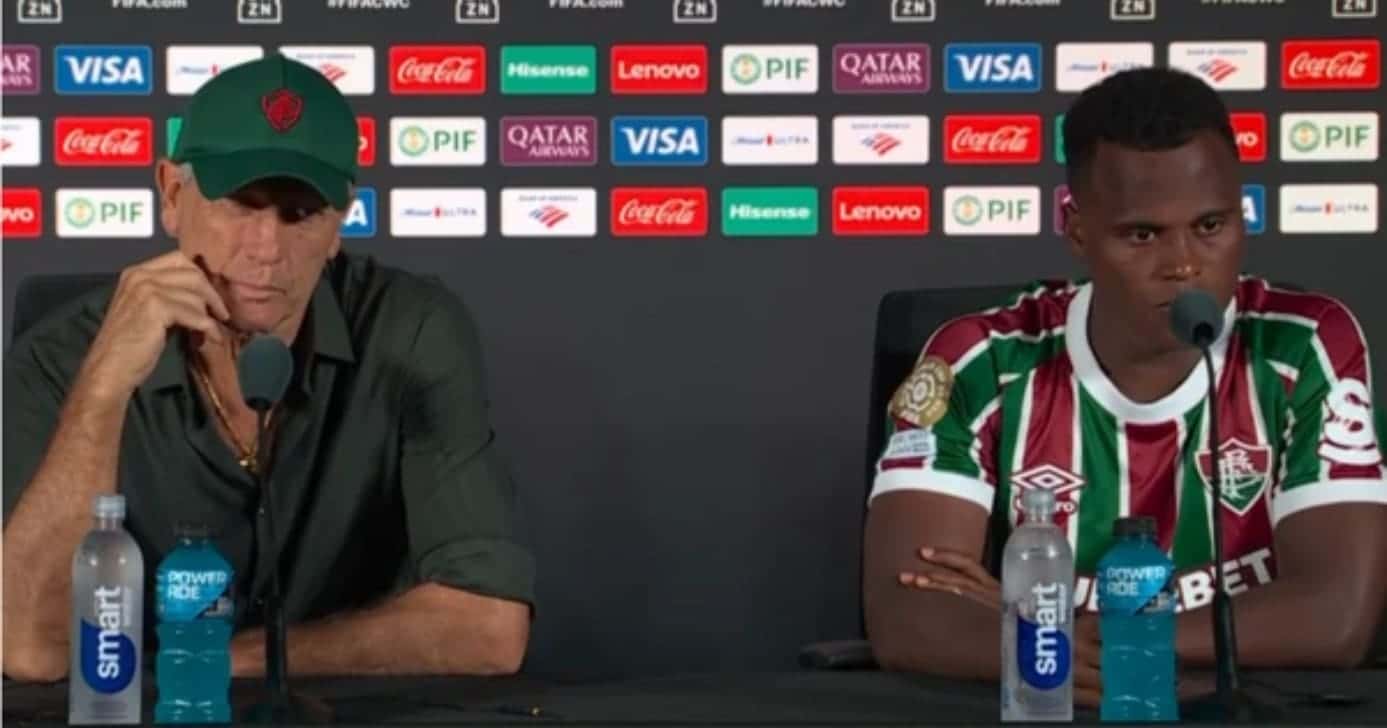 Renato Gaúcho e Jhon Arias (Foto: Divulgação/Fluminense)