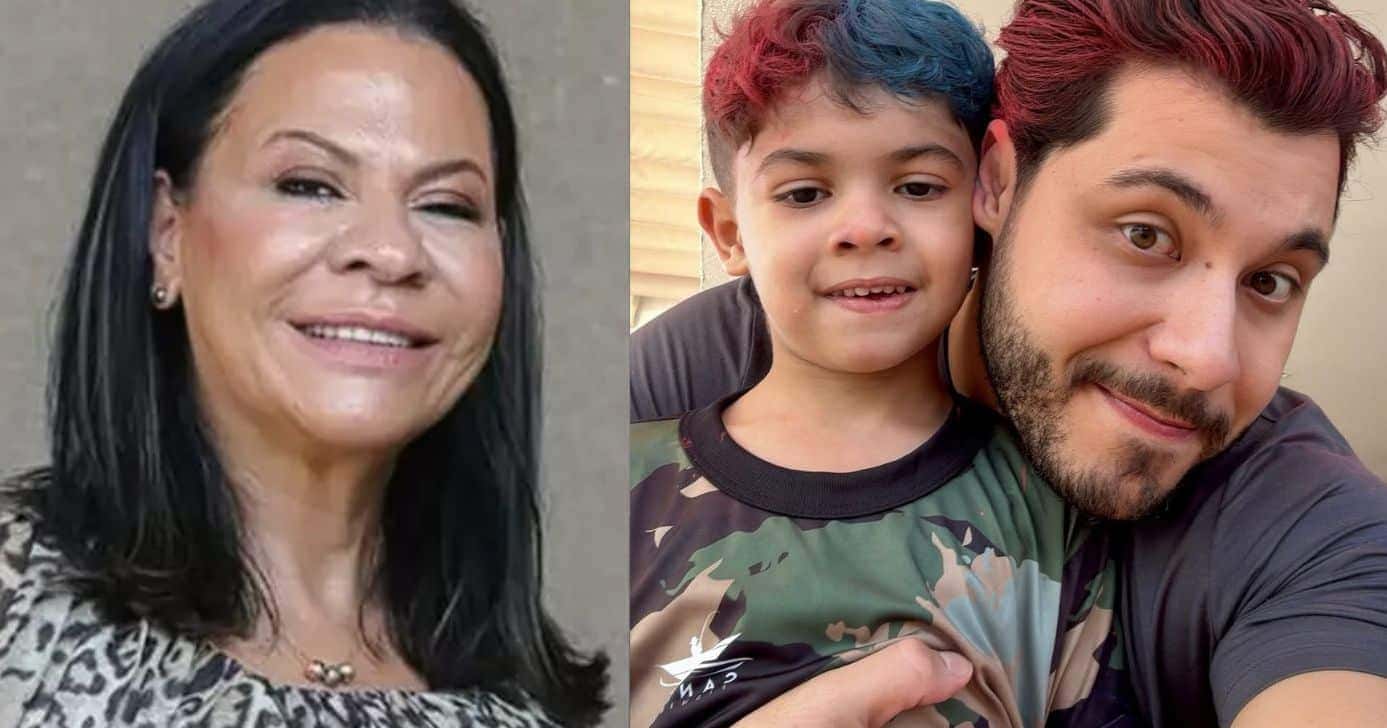 Dona Ruth, Léo e Murilo Huff (Fotos: Reproduções / Instagram)