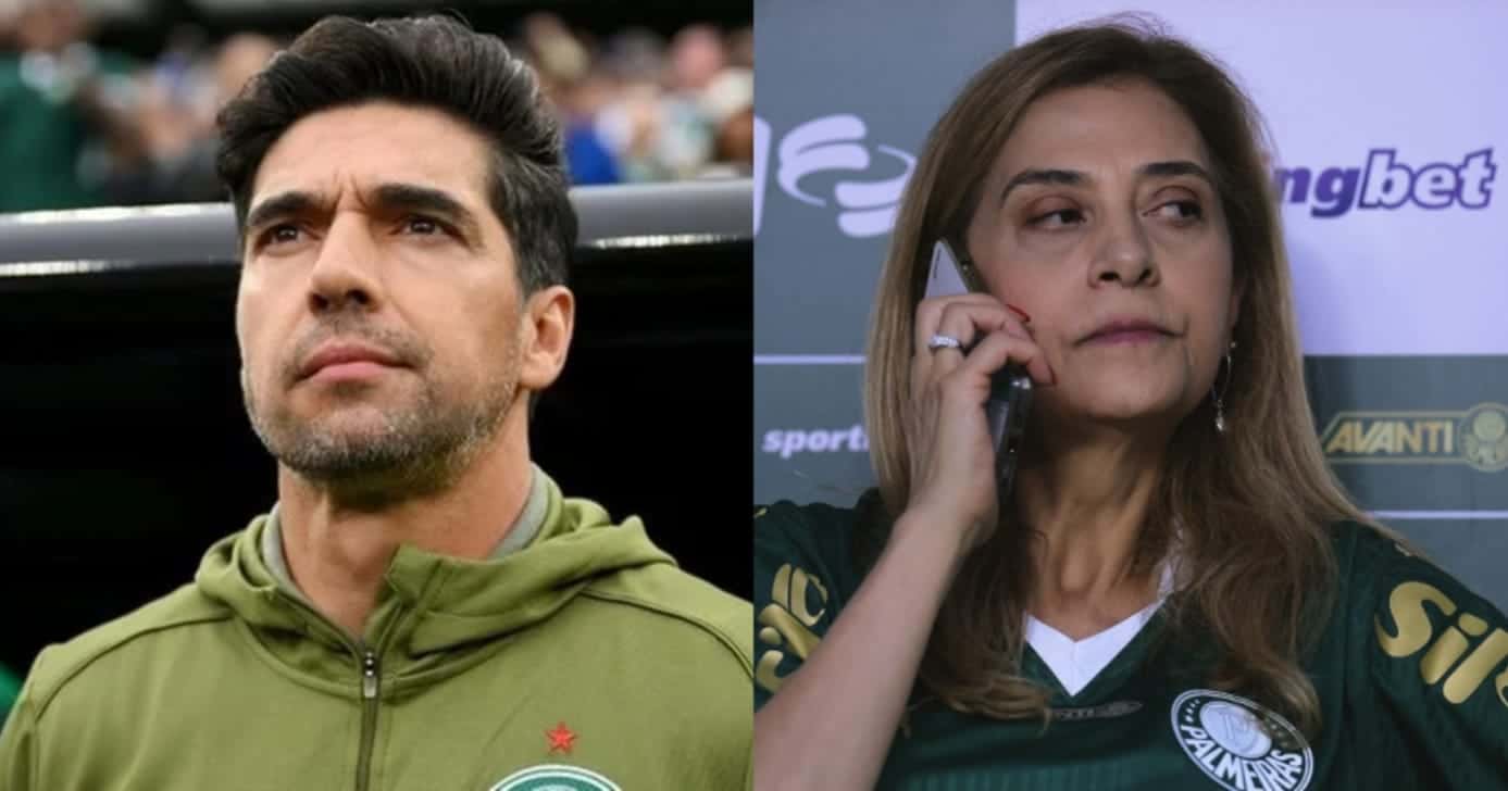 Abel Ferreira e Leila Pereira - Montagem / TV FOCO