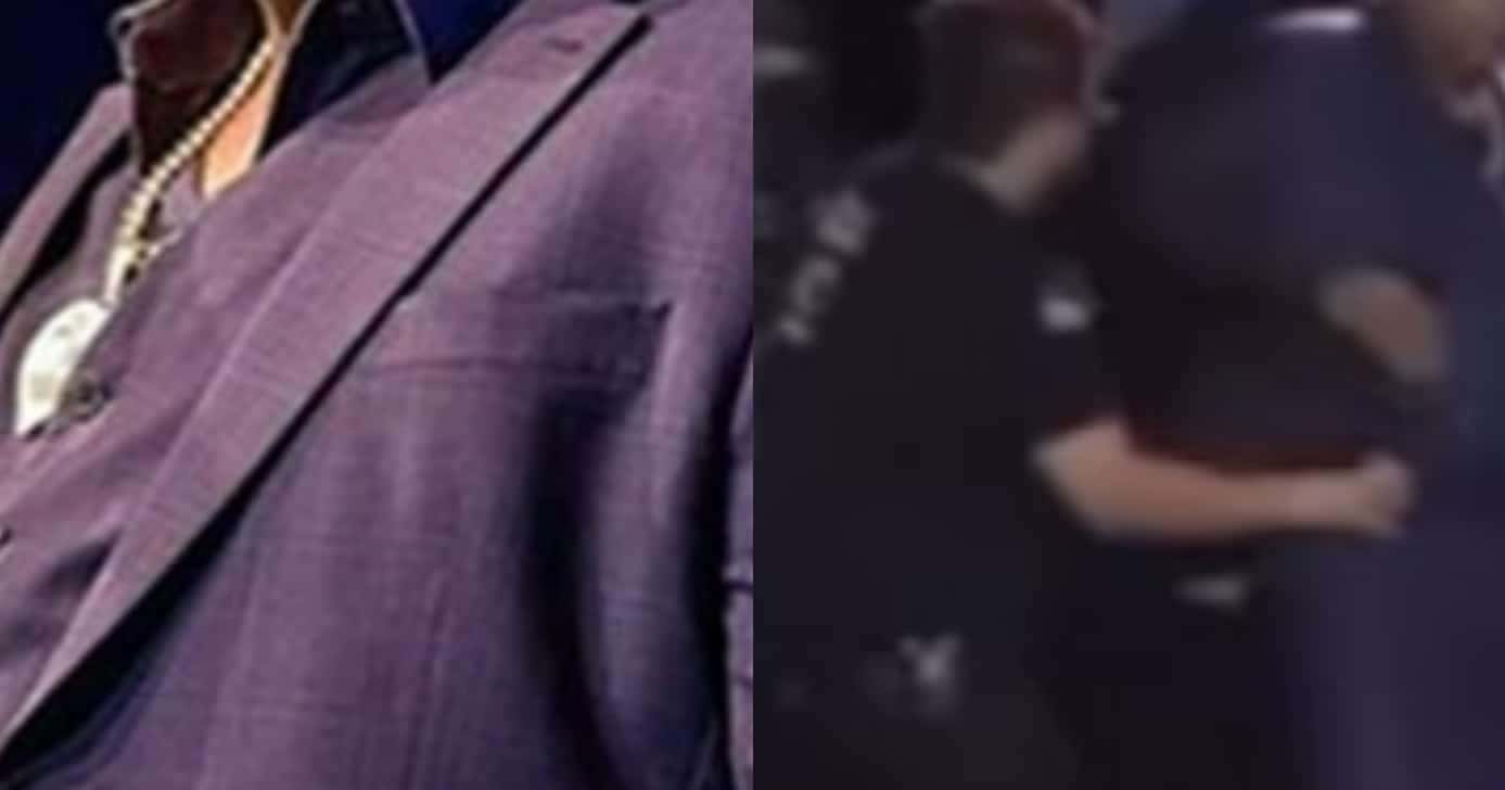 Cantor surta em cima do palco e berra com funcionário “Está louco” (Foto: Reprodução/Montagem TV Foco)