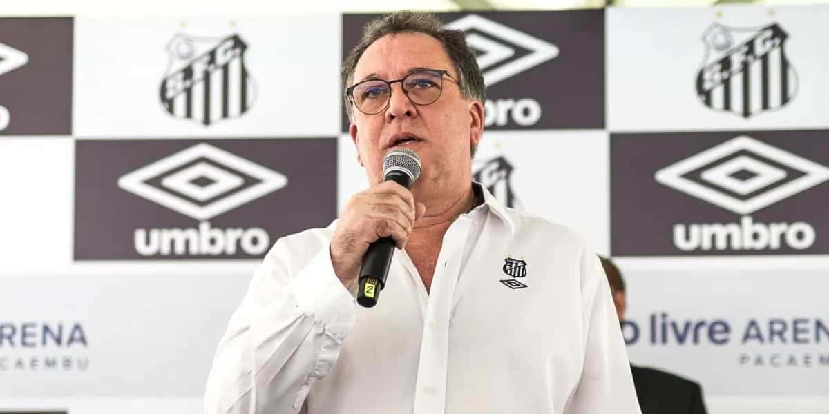 Marcelo Teixeira no Santos (Reprodução: Bruno Vaz)