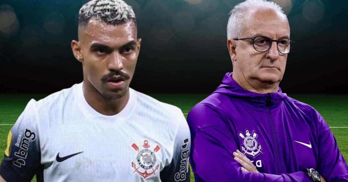 Matheuzinho e Dorival Júnior (Foto: Reprodução / Corinthians / Montagem TV Foco)