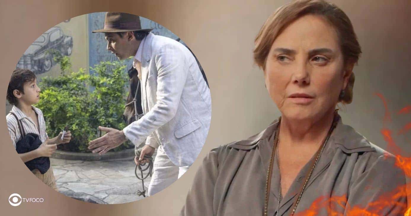 Samir, Candinho e Zulma em Êta Mundo Melhor! (Foto: Reprodução / Globo / Montagem TV Foco)