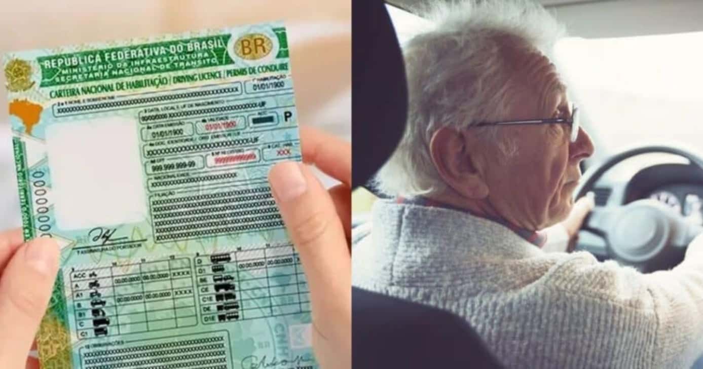 Mudança na CNH chega aos motoristas 50+ - Foto: Montagem