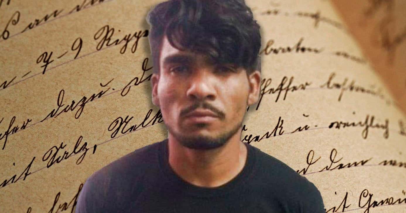 Carta psicografada de Lázaro Barbosa (Foto: Reprodução)