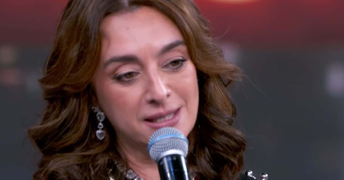 Catia Fonseca no Domingão com Huck (Foto: Reprodução / Globo)