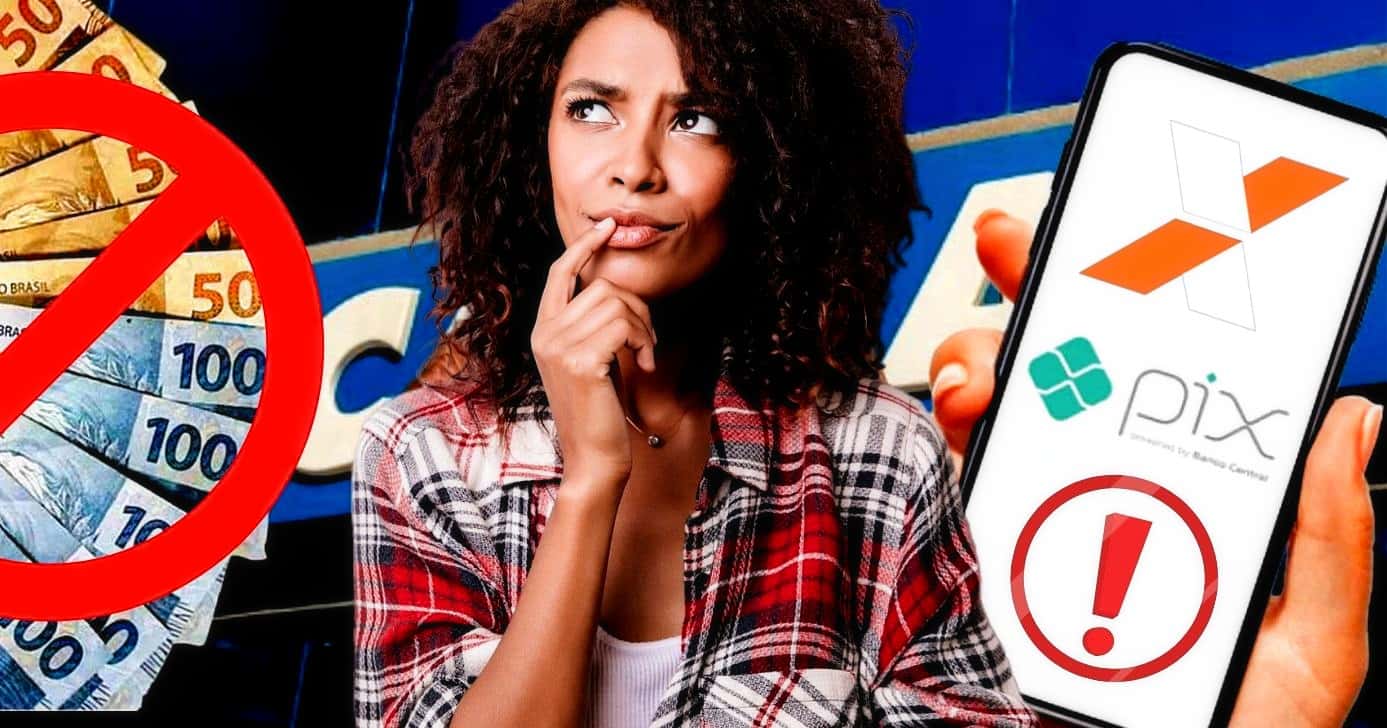 CAIXA é alvo de denúncia pelo Reclame Aqui e emite comunicado (Foto Reprodução/Montagem/Lennita/Tv Foco/Canva)