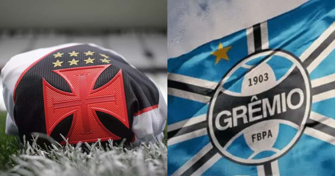 Vasco prepara PIX para arrancar craque de R$ 30M do Grêmio em 2025 - Foto: Montagem