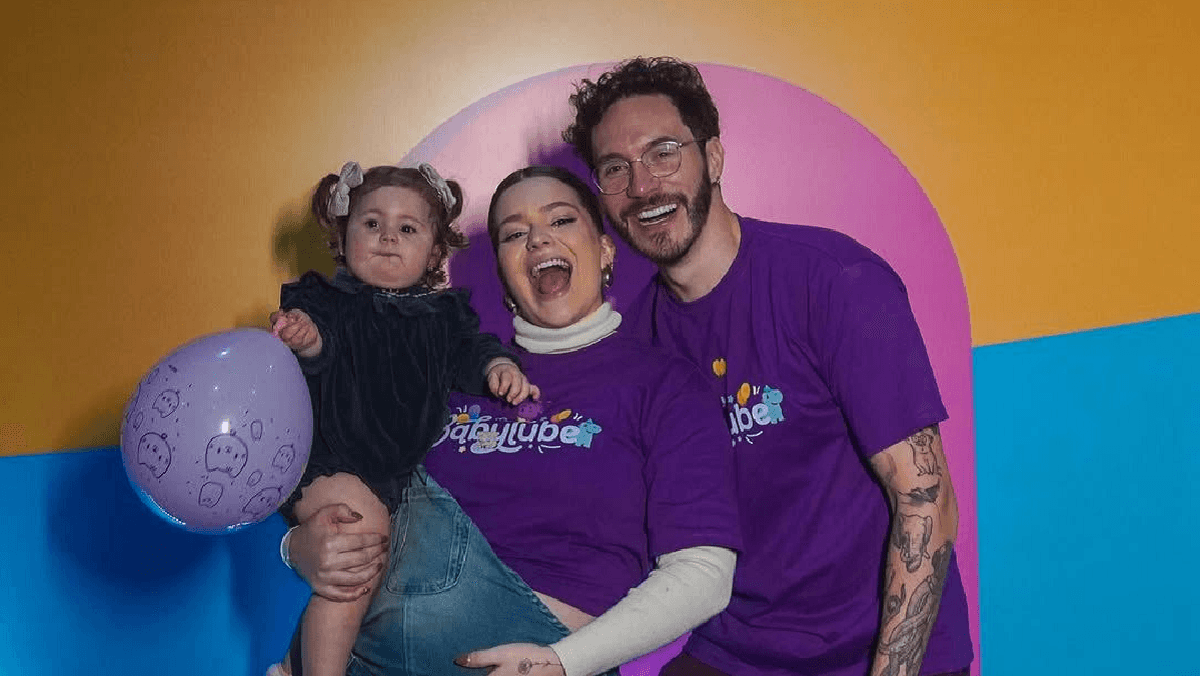 Viih Tube e Eliezer ao lado da filha (Foto: Divulgação)