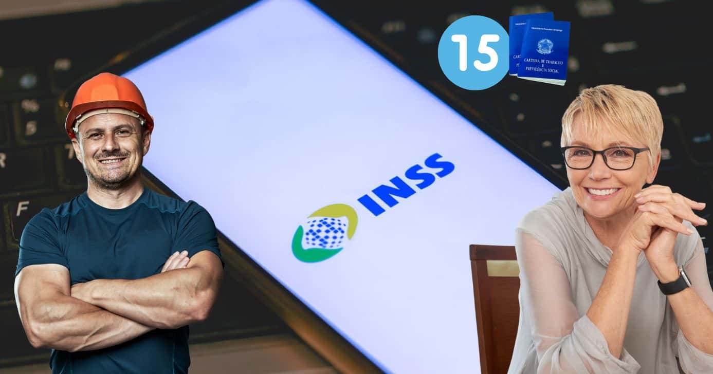 Ilustração de aposentadoria do INSS antes dos 60 (Foto: Reprodução / Gov / Canva / Montagem TV Foco)