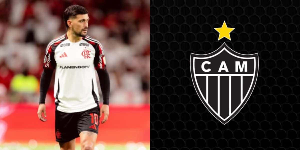 Craque do Atlético-MG arma rasteira em Arrascaeta (Reprodução: Instagram)