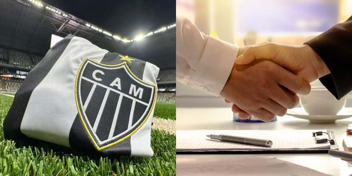 Atlético-MG prepara contrato para craque assinar hoje (Reprodução: Montagem TV Foco)