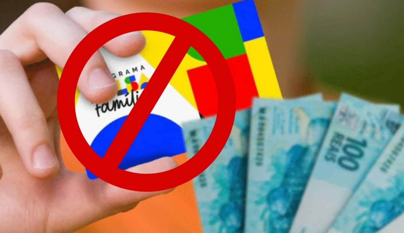 Bloqueio do Bolsa Família - Montagem