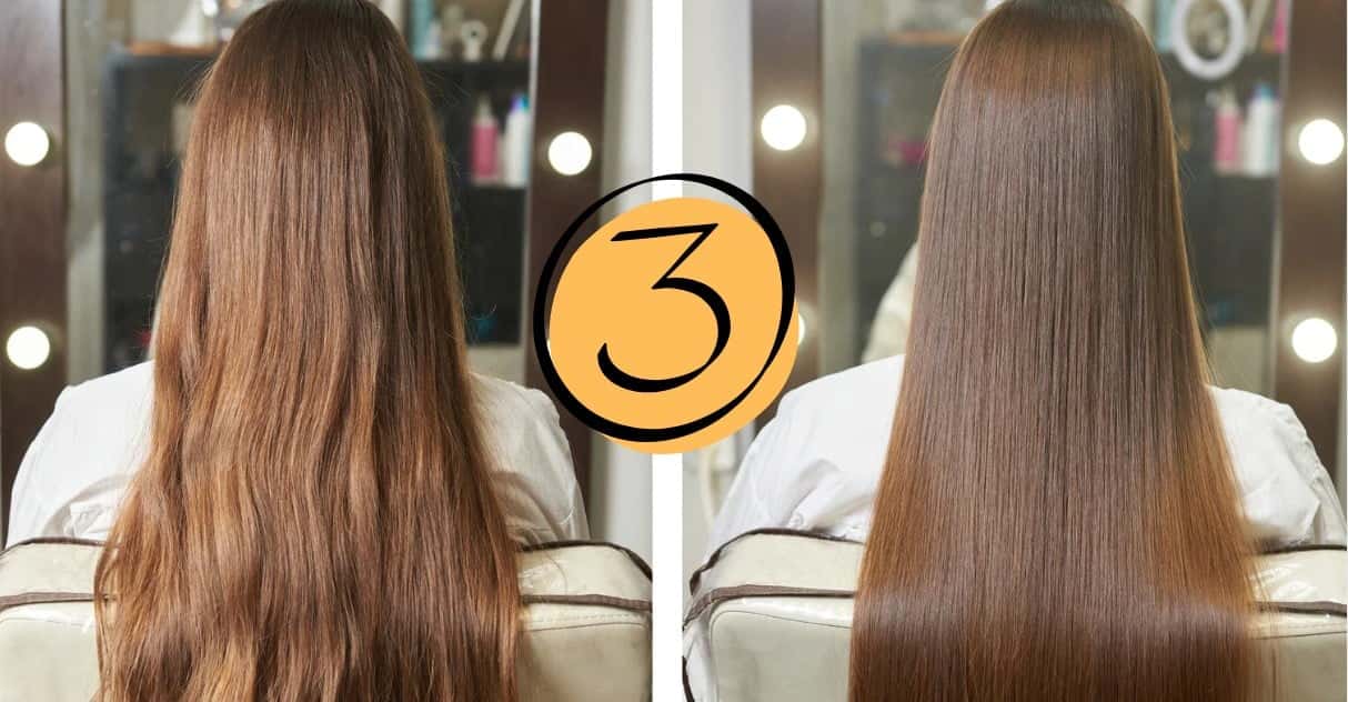 Ilustração de cabelo liso (Foto: Reprodução / Canva / Montagem TV Foco)