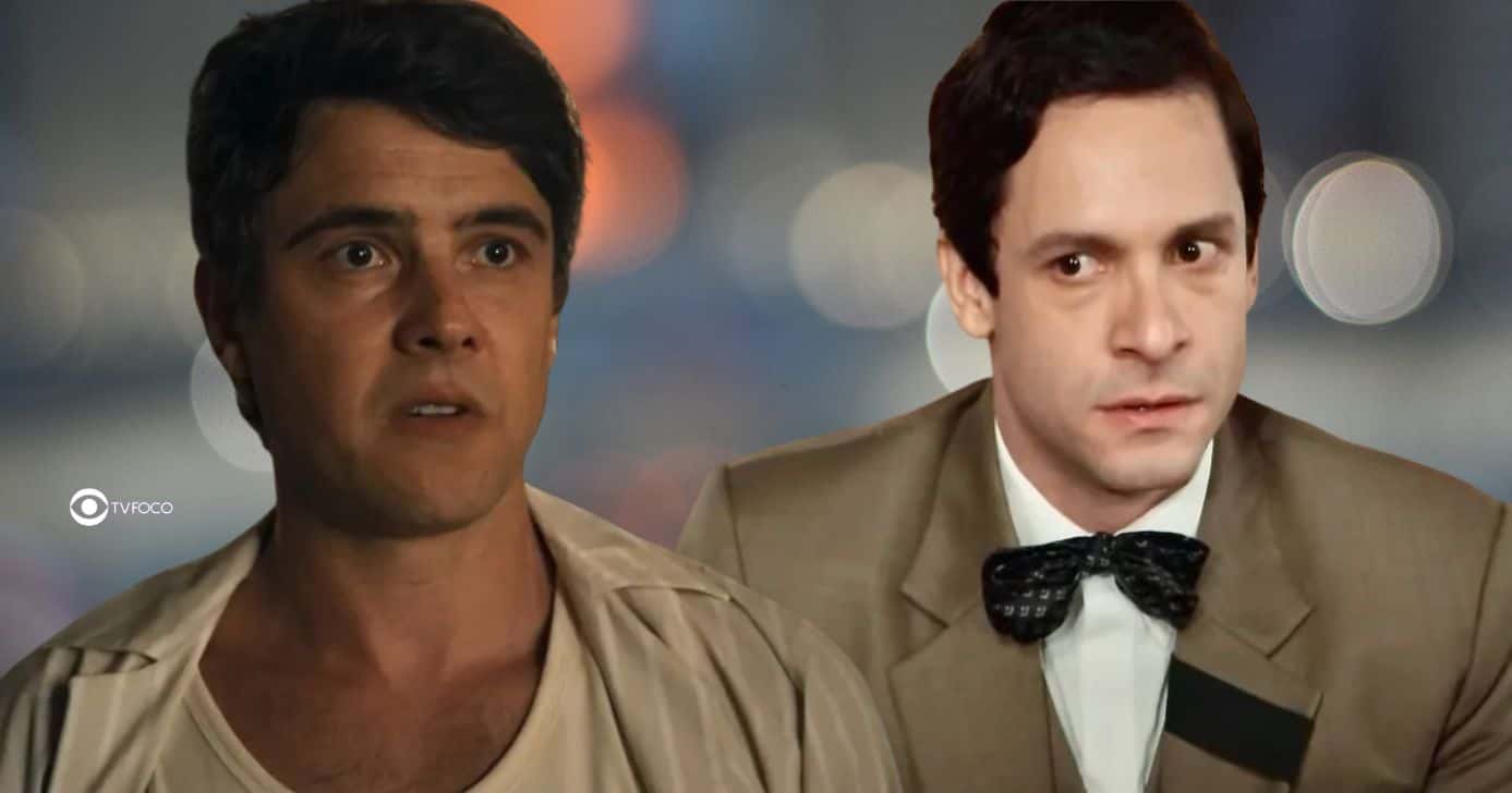 Candinho e Celso em Êta Mundo Melhor! (Foto: Reprodução / Globo / Montagem TV Foco)