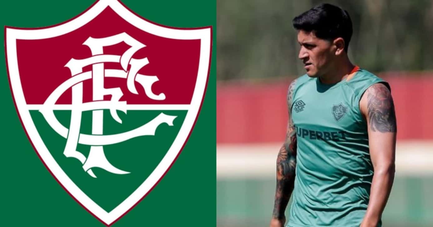 Germán Cano no Fluminense - Montagem/TV FOCO