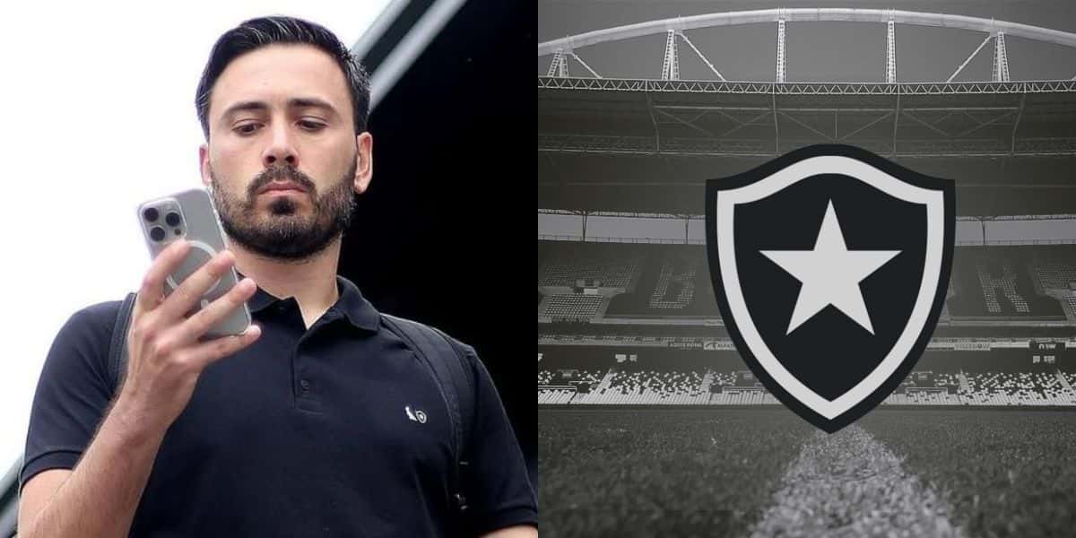Davide Ancelotti triste com comunicado do Botafogo (Reprodução: Vitor Silva)
