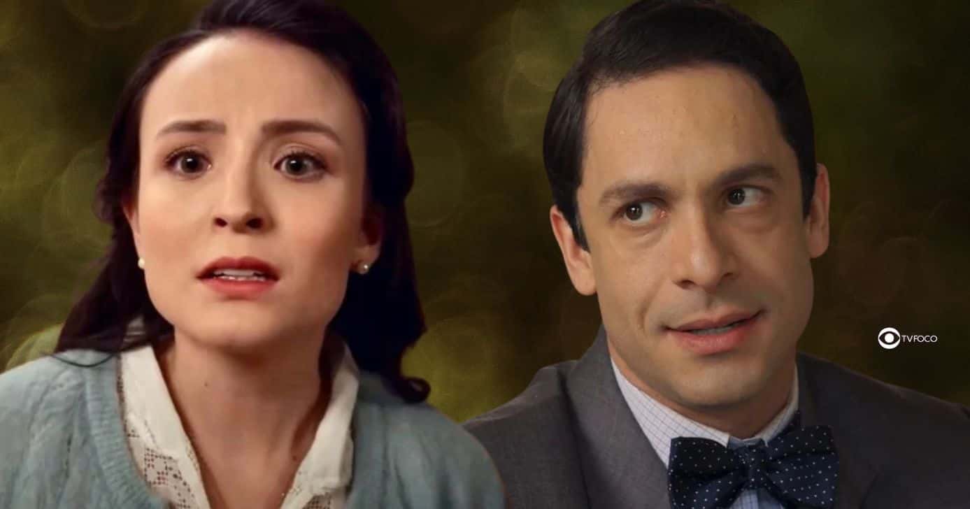 Estela e Celso em Êta Mundo Melhor! (Foto: Reprodução / Globo / Montagem TV Foco)