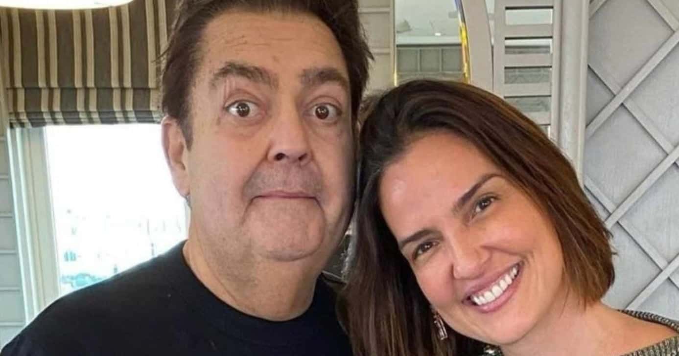 Faustão e a esposa. Luciana Cardoso - Foto: Montagem