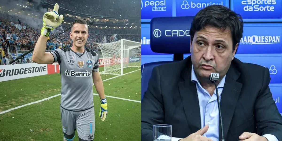 Guerra comunica sobre retorno triunfal de Grohe ao Grêmio (Reprodução: Lucas Uebel)