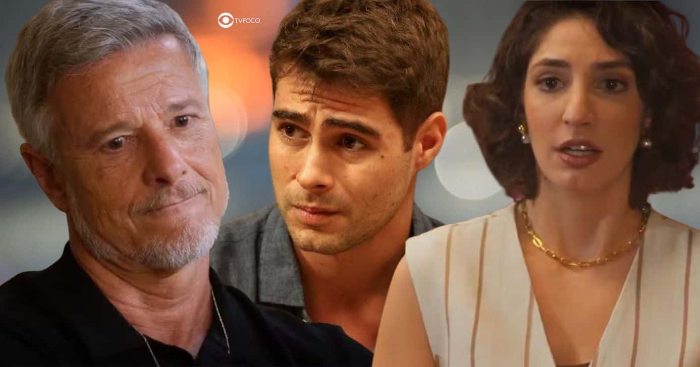 Jaques, Davi e Ayla em Dona de Mim (Foto: Reprodução / Globo / Montagem TV Foco)