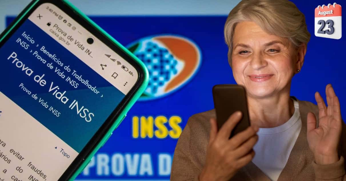 Ilustração Prova de Vida (Foto: Reprodução / INSS / Gov / Montagem TV Foco)