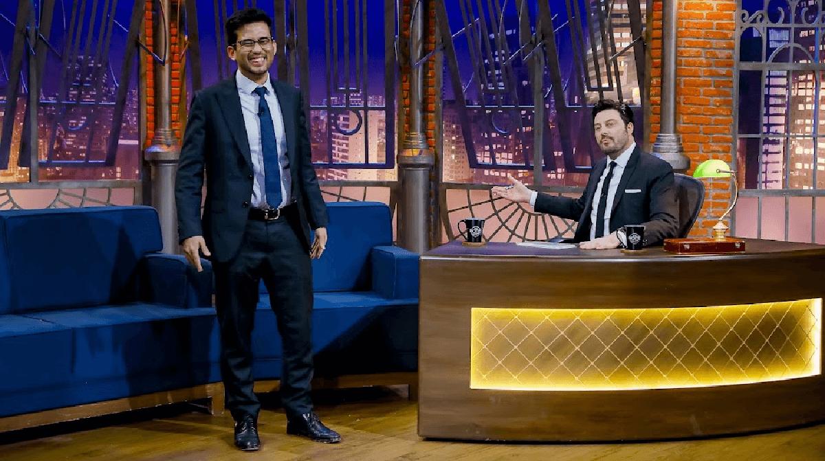 Danilo Gentili no The Noite (Fotos: Lourival Ribeiro/SBT)