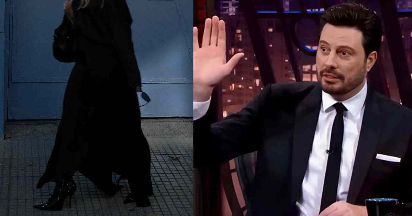 Cantora e Danilo Gentili no The Noite (Fotos: Reproduções / Instagram / SBT)