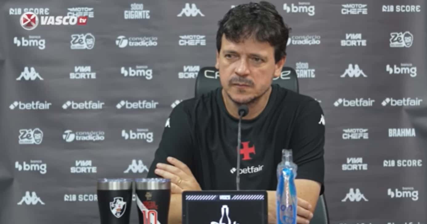Fernando Diniz, técnico do Vasco (Foto: Vasco TV/ YouTube)