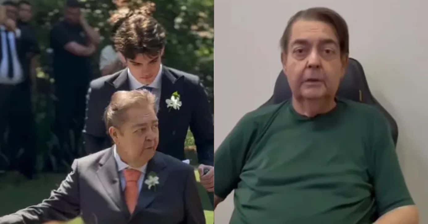 Faustão surge mais magro e irreconhecível em cadeira de rodas - Foto: Montagem