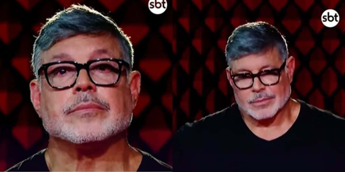 Frota aos prantos ao relembrar da relação com filho mais velho (Reprodução: SBT)