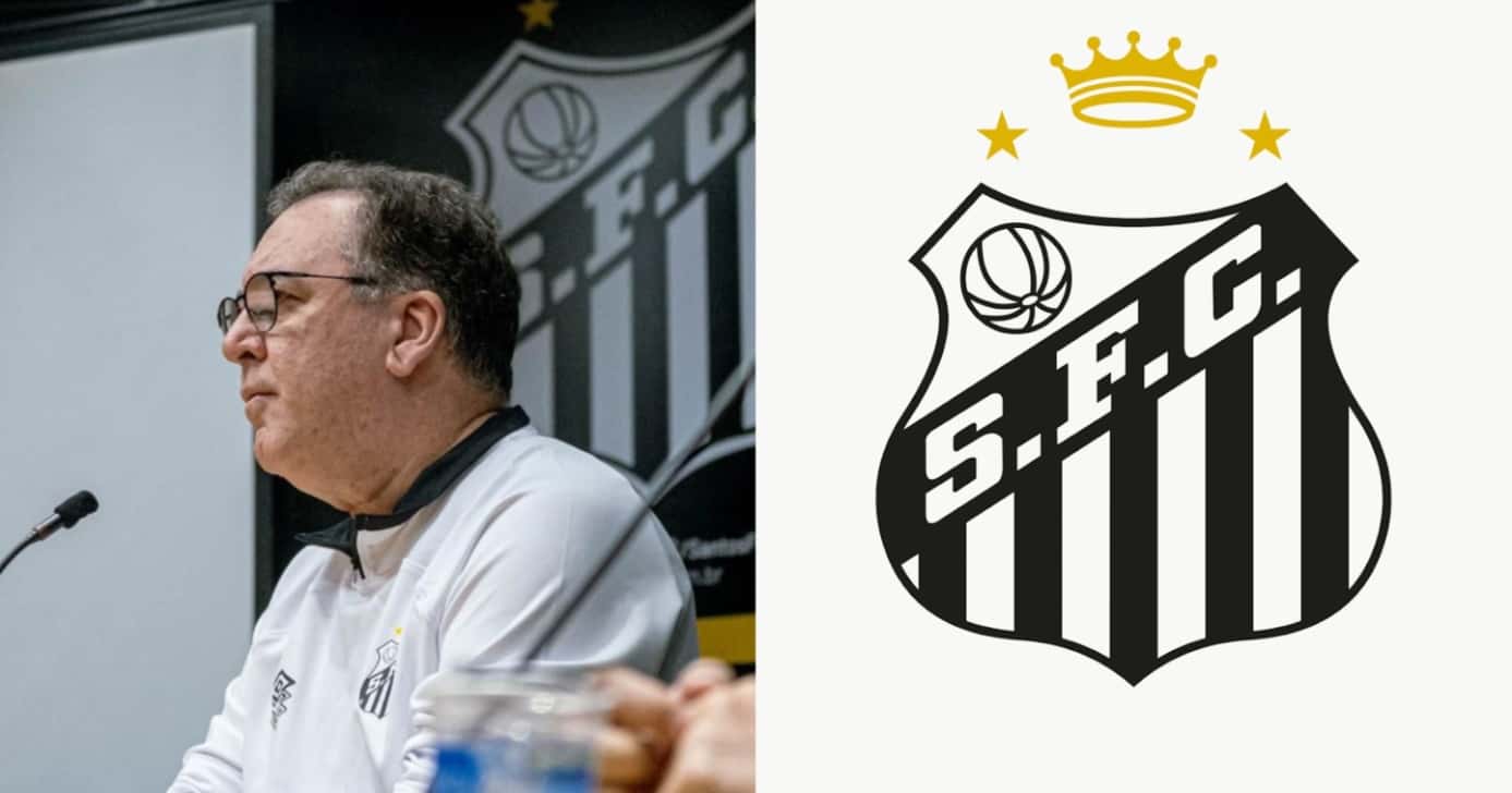 Santos age na surdina e comunica Teixeira sobre nova SAF em 2026 - Montagem/TV FOCO